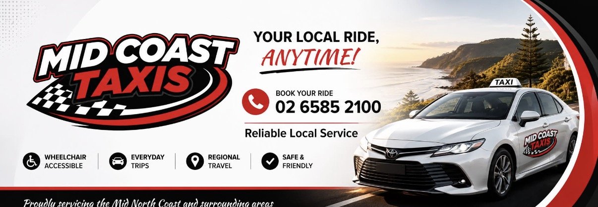 Midcoast Taxis on the road